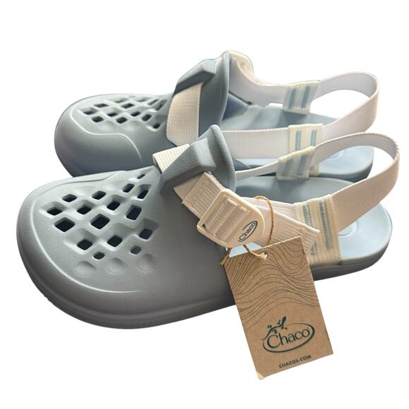 Chaco Women’s Chillos Clog Closed Toe Blue Fog Shoes size 9 NWTs - Picture 1 of 11